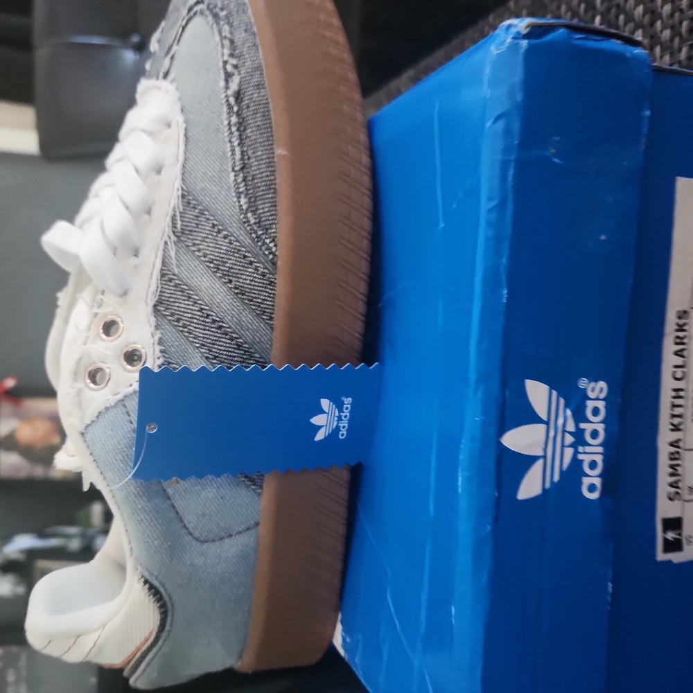Adidas Blue and White Classic Sneakers